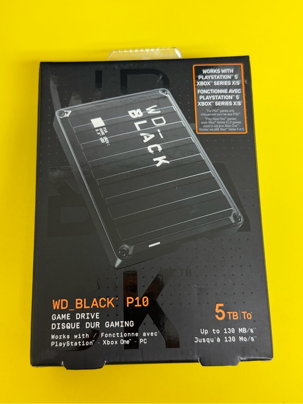 WD_BLACK P10 5TB External Portable Game Drive HDD PS5 PS4 Xbox PC